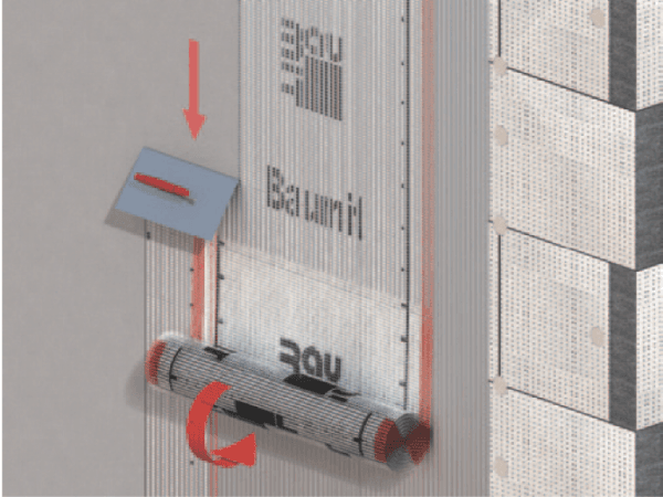 Baumit-StarTex-mesh-laying